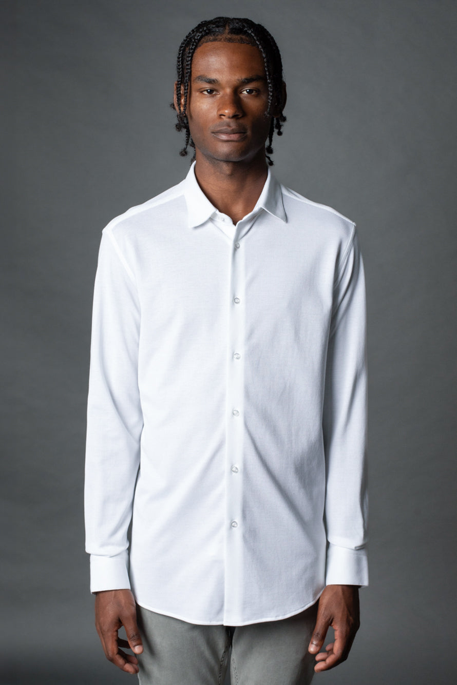 Camisa Manga Longa Algodão - Branco