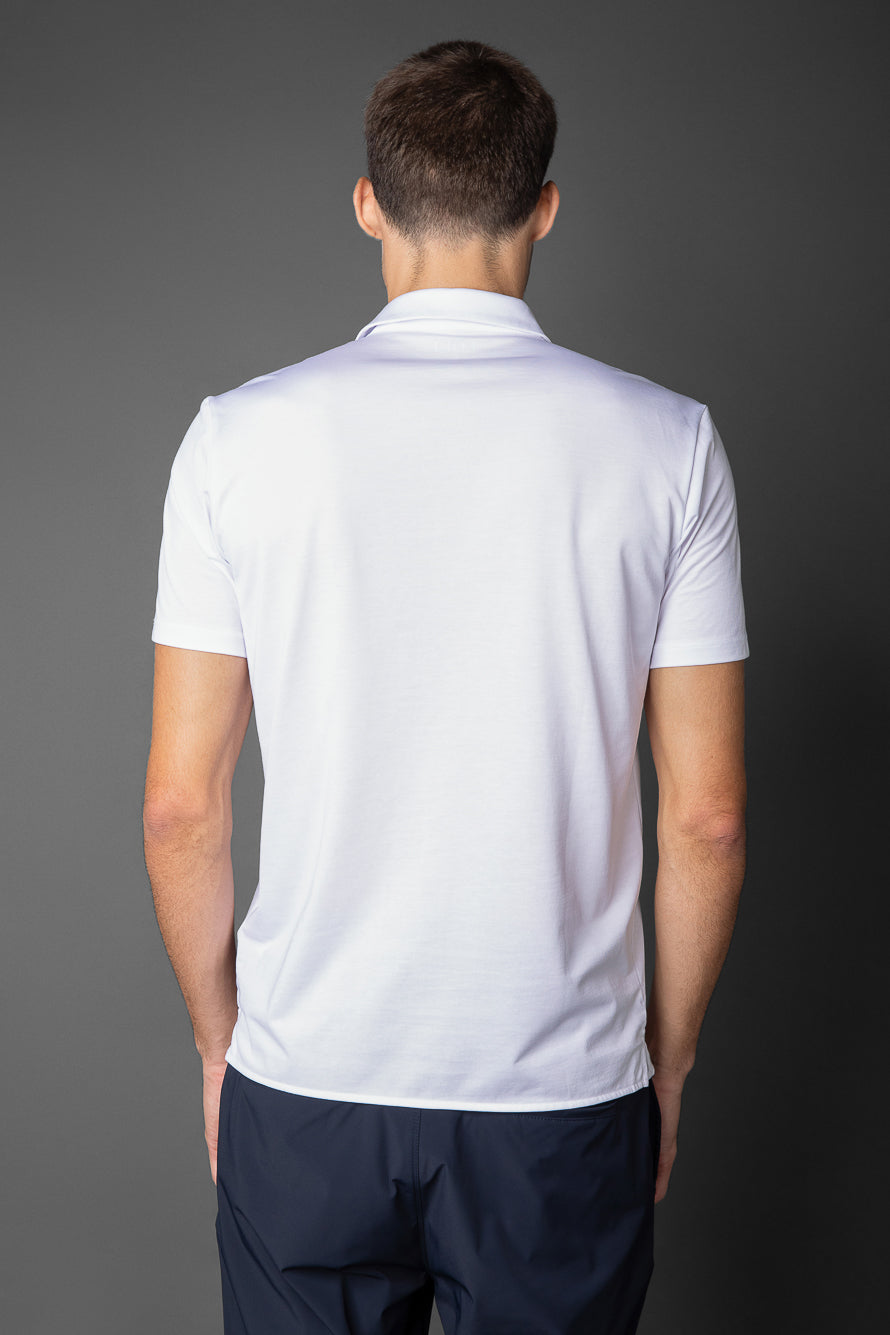 Camisa Manga Curta Malha Jersey Pima - Branco
