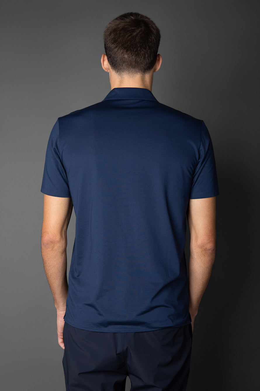 Camisa Manga Curta Malha Jersey Pima - Marinho