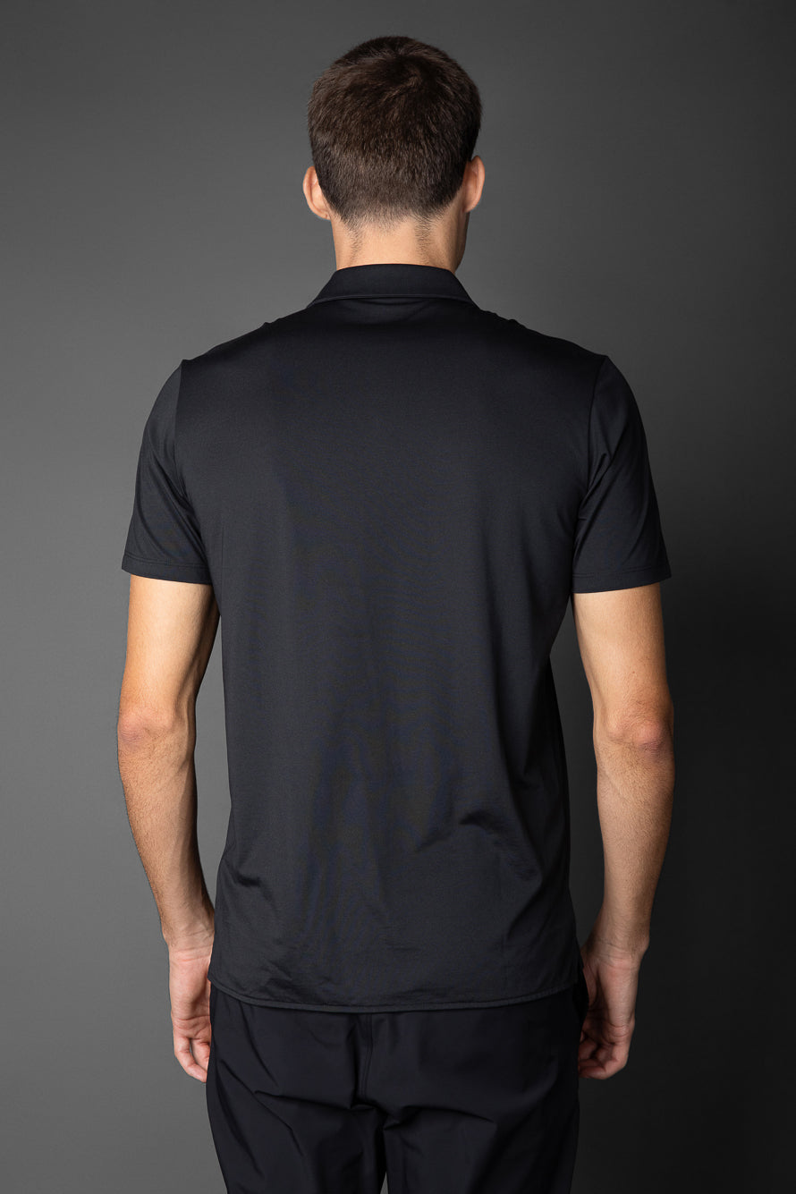 Camisa Manga Curta Malha Jersey Pima - Preto