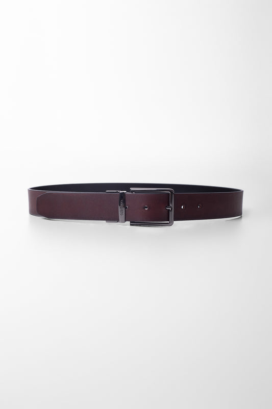 Cinto Social Dupla Face - Preto/Bronze