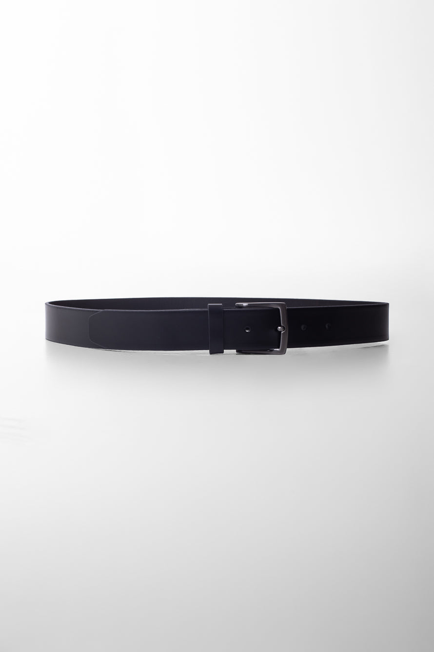 Cinto Couro Soleta Com Extensor - Preto