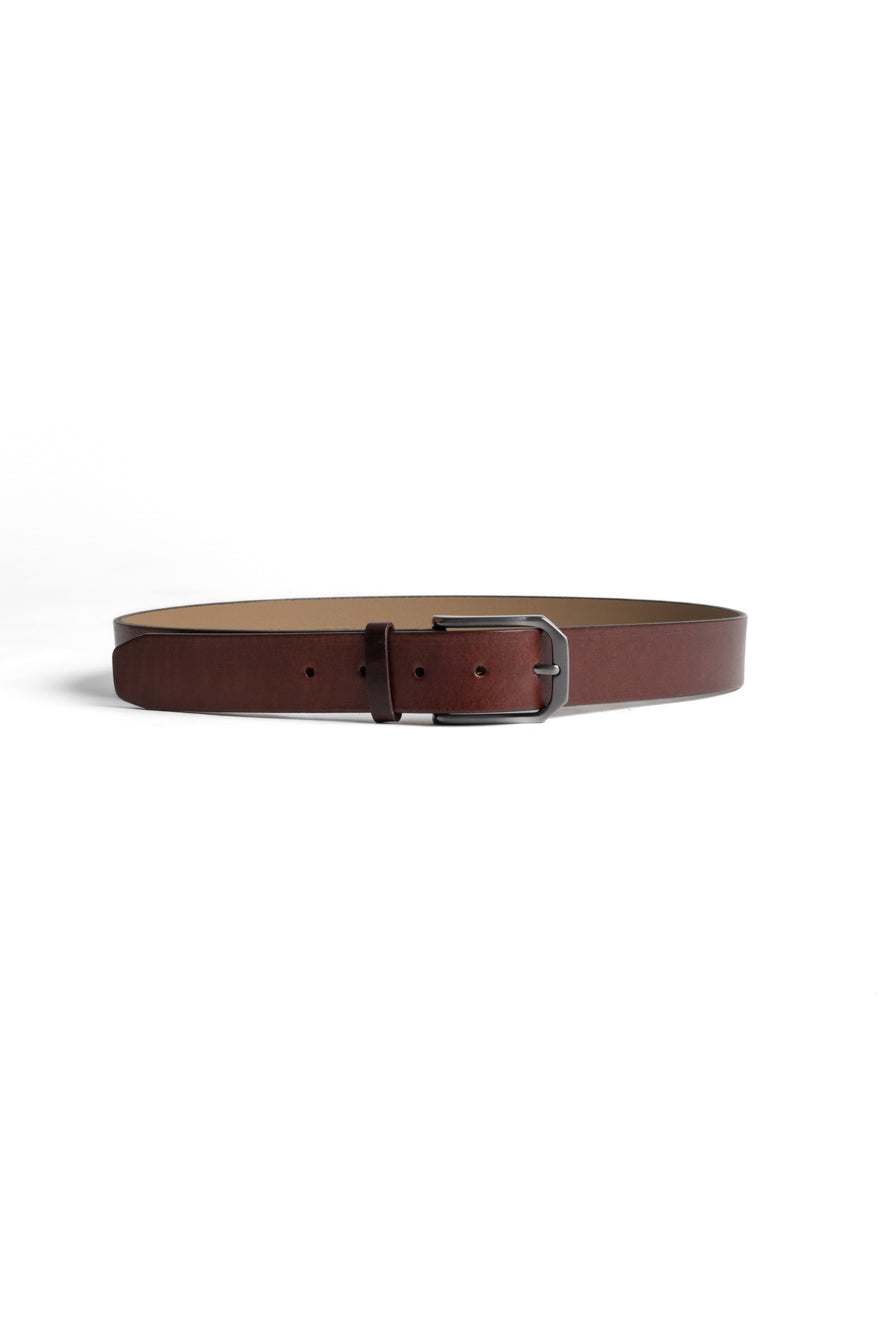 Cinto Couro Social - Bronze