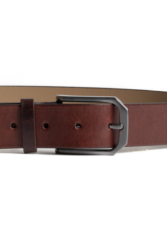 Cinto Couro Social - Bronze