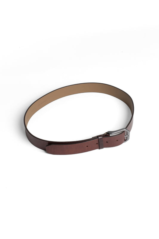 Cinto Couro Social - Bronze