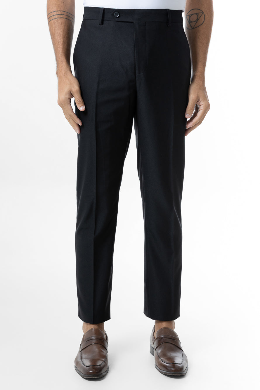 Calça Social Lisa Poliviscose - Preto