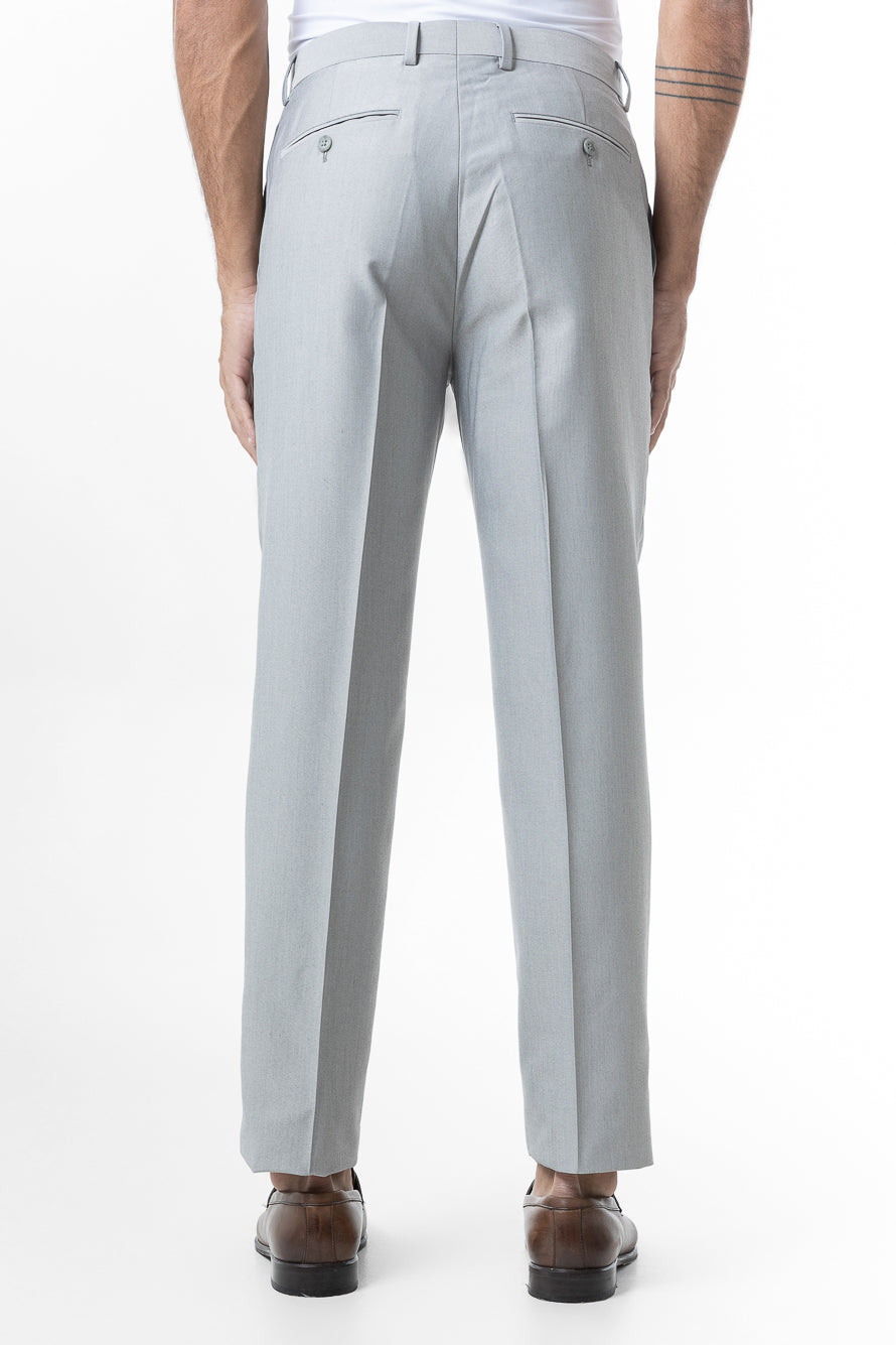Calça Social Lisa Poliviscose - Cinza Claro