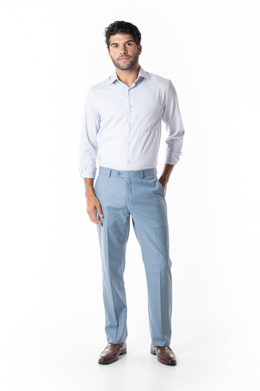 Calça Social Lisa New Portland - Azul Claro