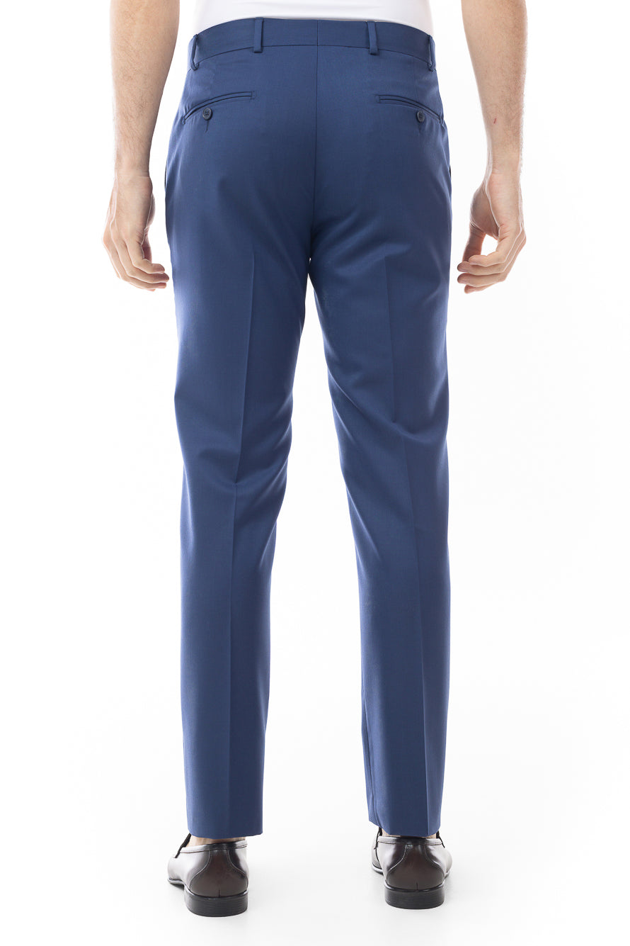 Calça Social Lisa Premium Super 120 - Azul