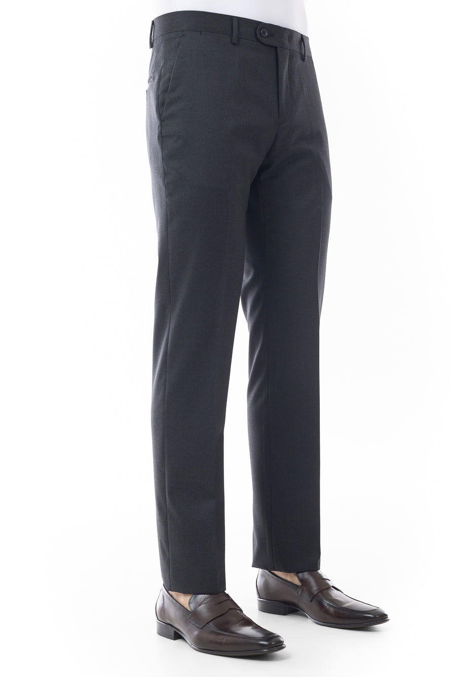 Calça Social Lisa Premium Super 120 - Chumbo