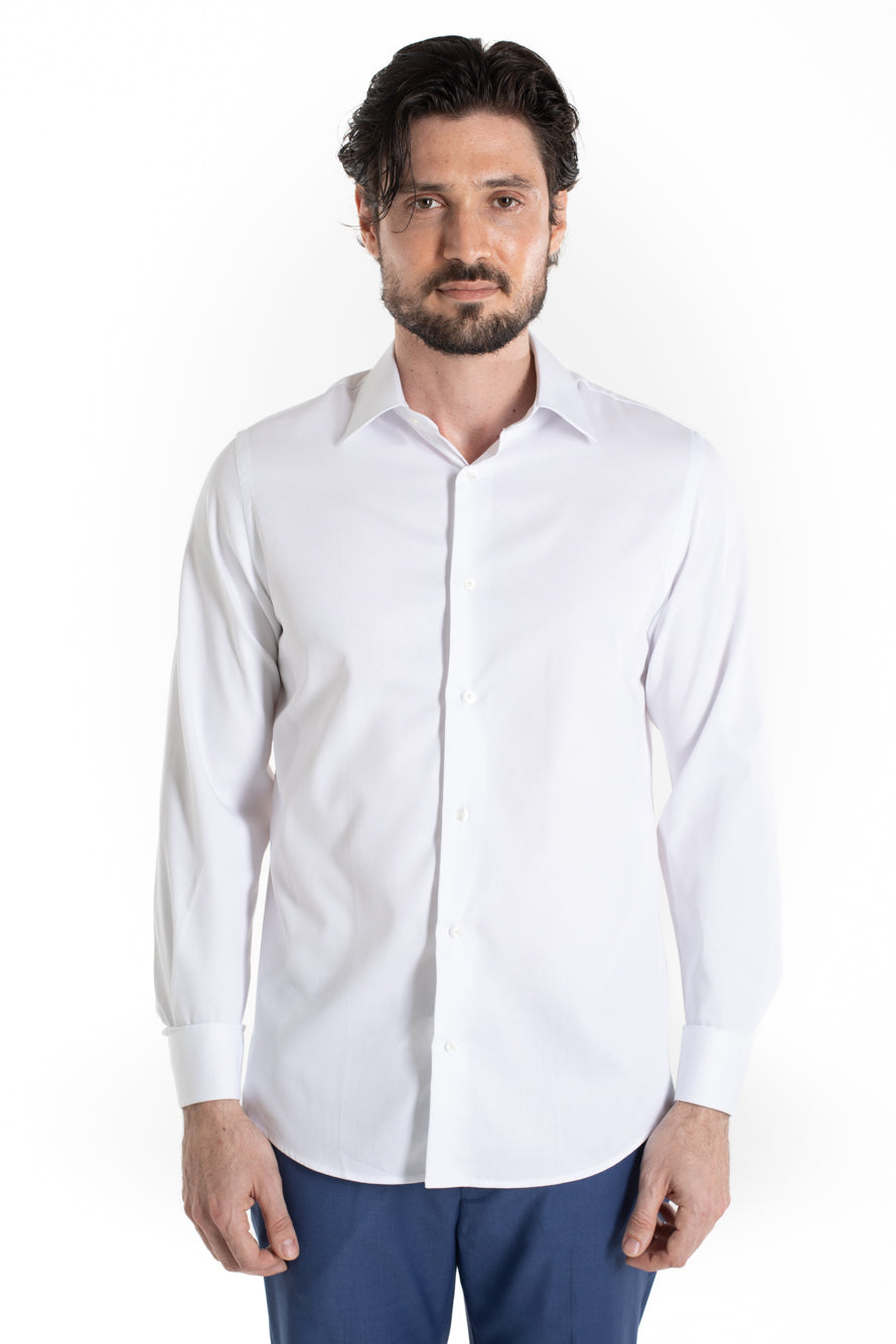 Camisa Social Maquinetada Ruth - Branco