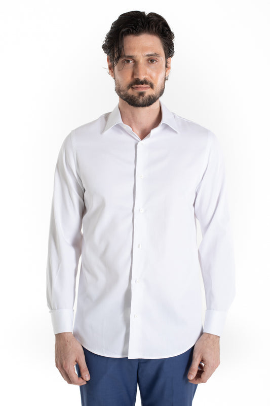 Camisa Social Maquinetada Ruth - Branco