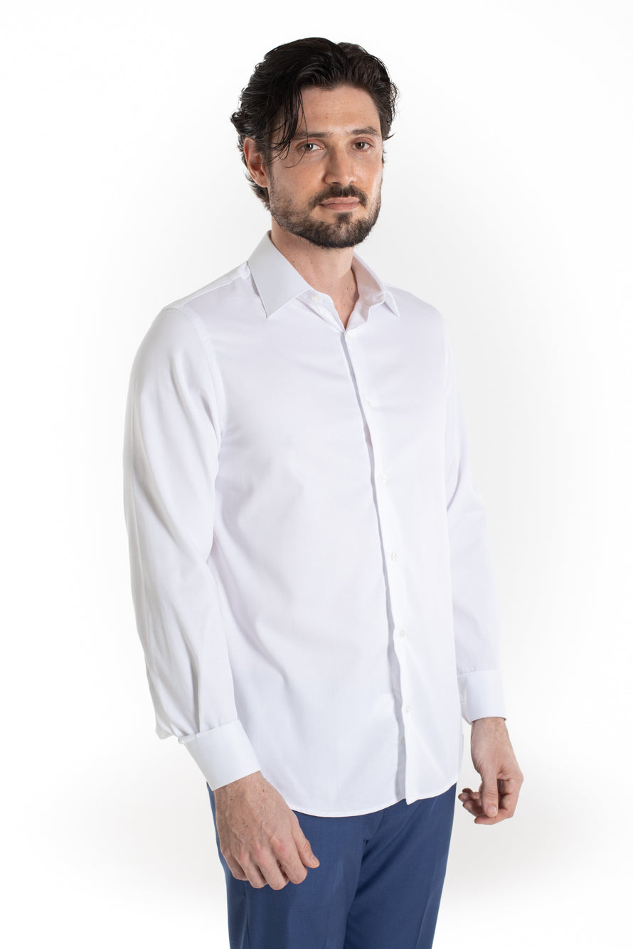 Camisa Social Maquinetada Ruth - Branco