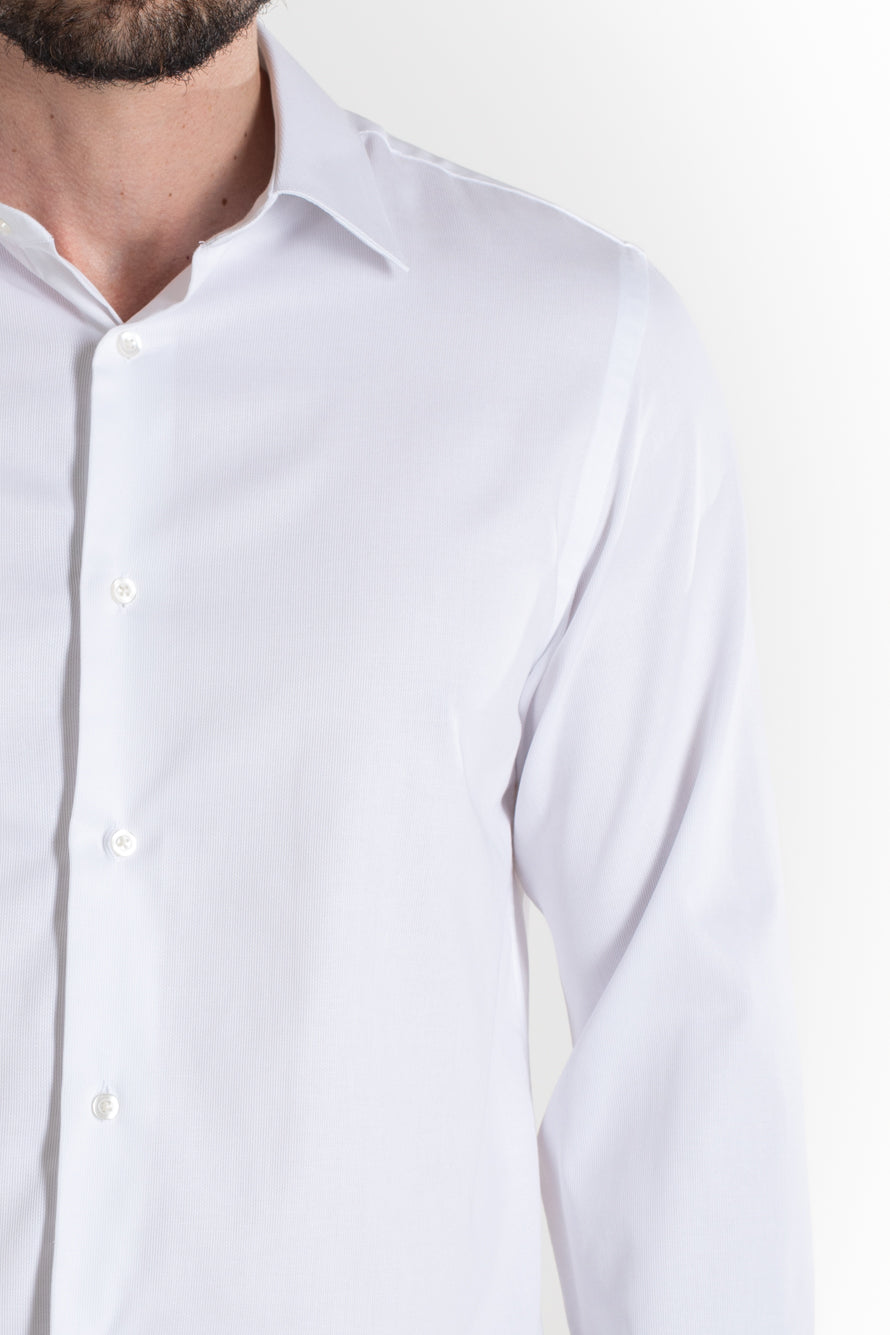 Camisa Social Maquinetada Ruth - Branco