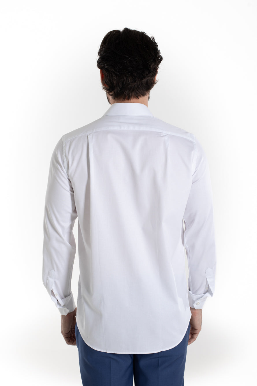 Camisa Social Maquinetada Ruth - Branco