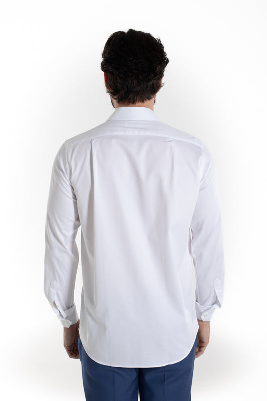 Camisa Social Maquinetada Ruth - Branco