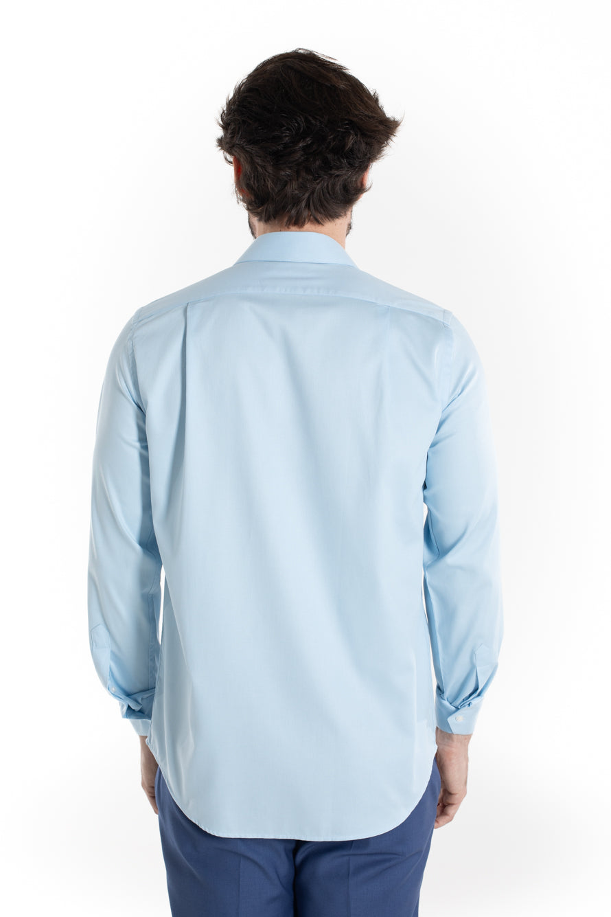 Camisa Social Maquinetada Ruth - Azul Claro