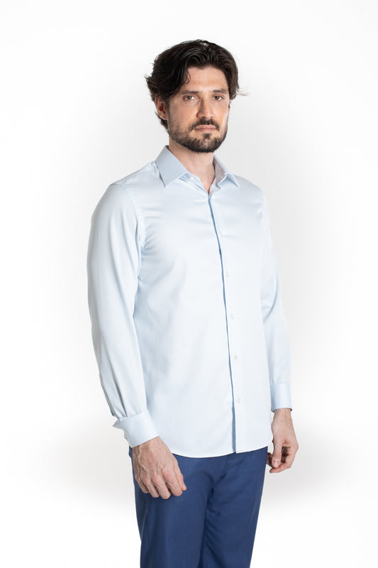 Camisa Social Maquinetada Ruth - Prata