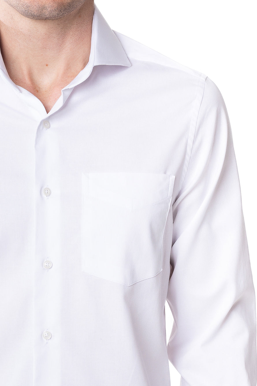 Camisa Social Maquinetada Ruth - Branco