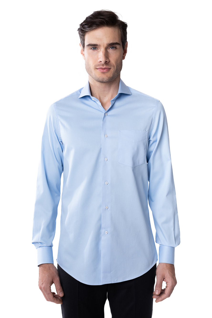 Camisa Social Maquinetada Ruth - Azul.