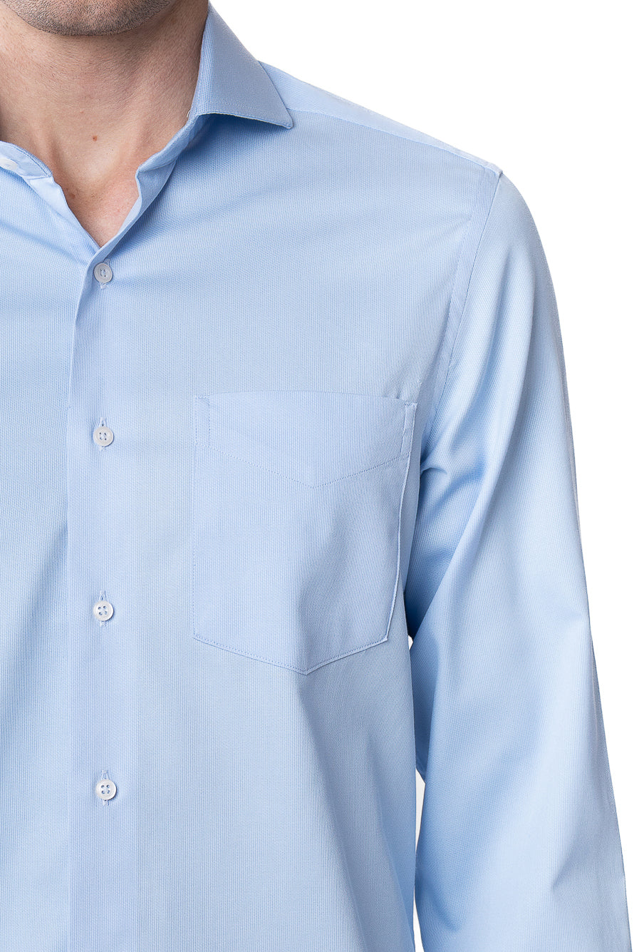 Camisa Social Maquinetada Ruth - Azul.