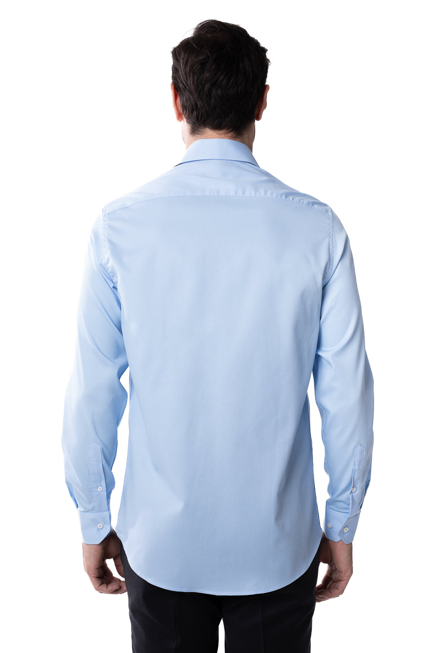 Camisa Social Maquinetada Ruth - Azul.