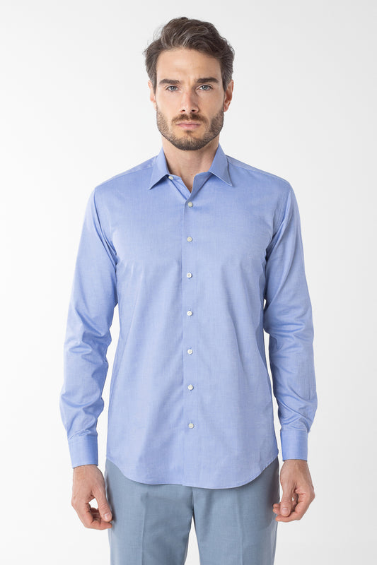 Camisa Social Lisa Oro - Azul Jeans