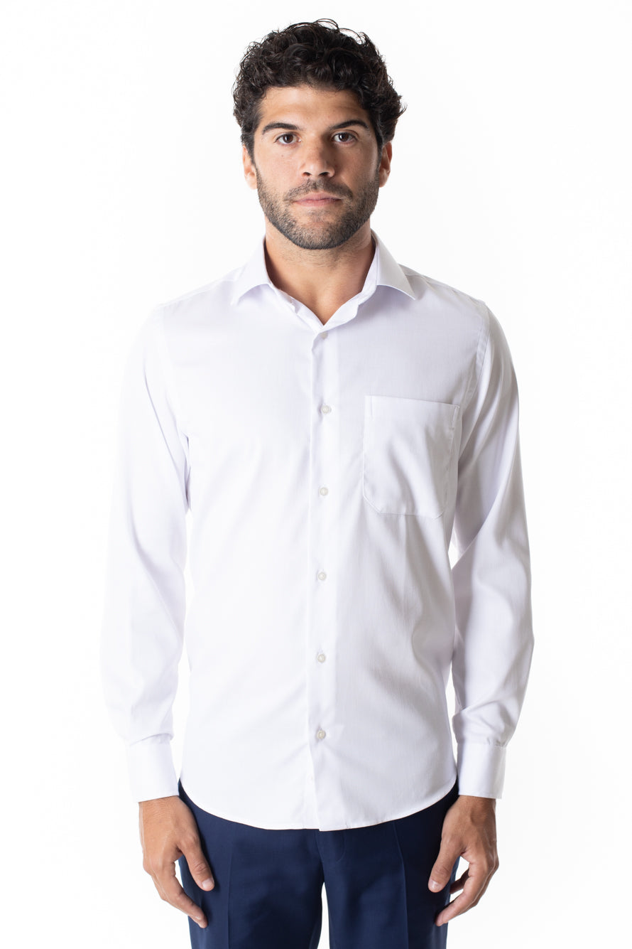 Camisa Social Maquinetada Ruth - Branco