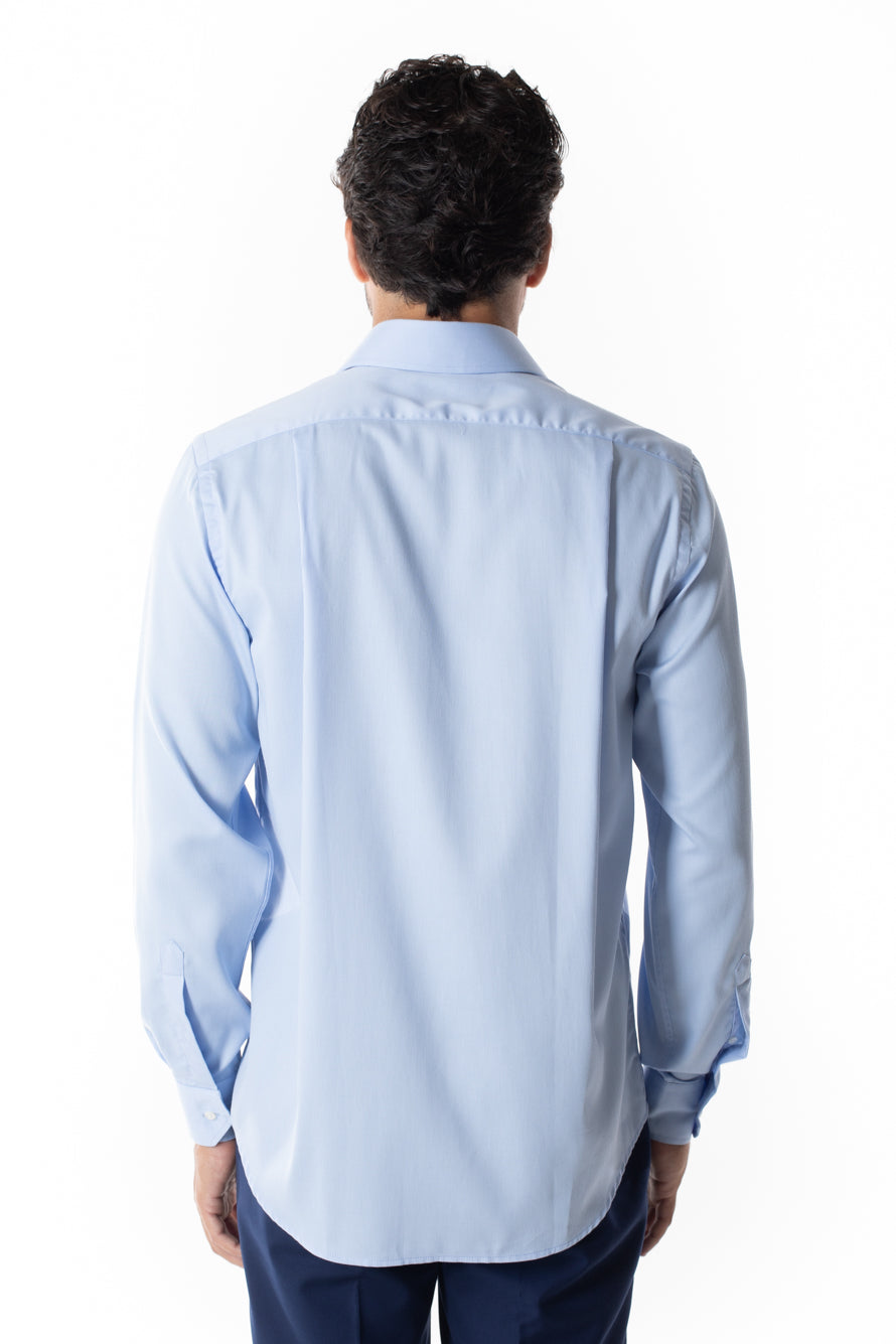 Camisa Social Maquinetada Ruth - Azul Claro