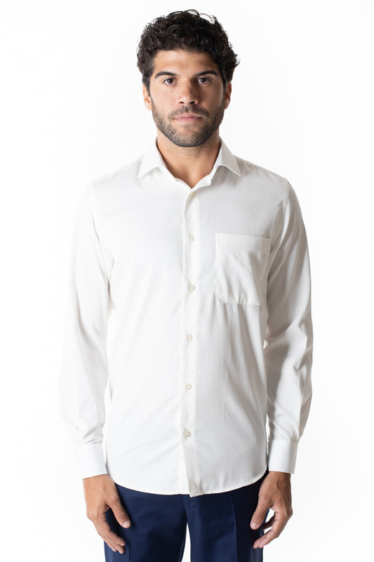 Camisa Social Maquinetada Ruth - Off White