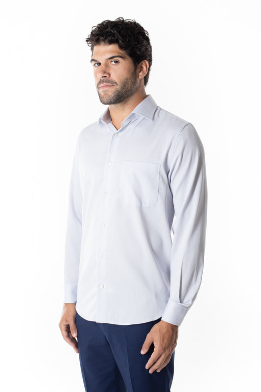 Camisa Social Maquinetada Ruth - Prata