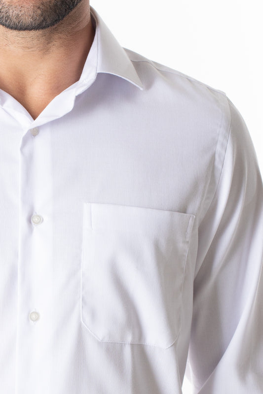 Camisa Social Maquinetada Ruth - Prata