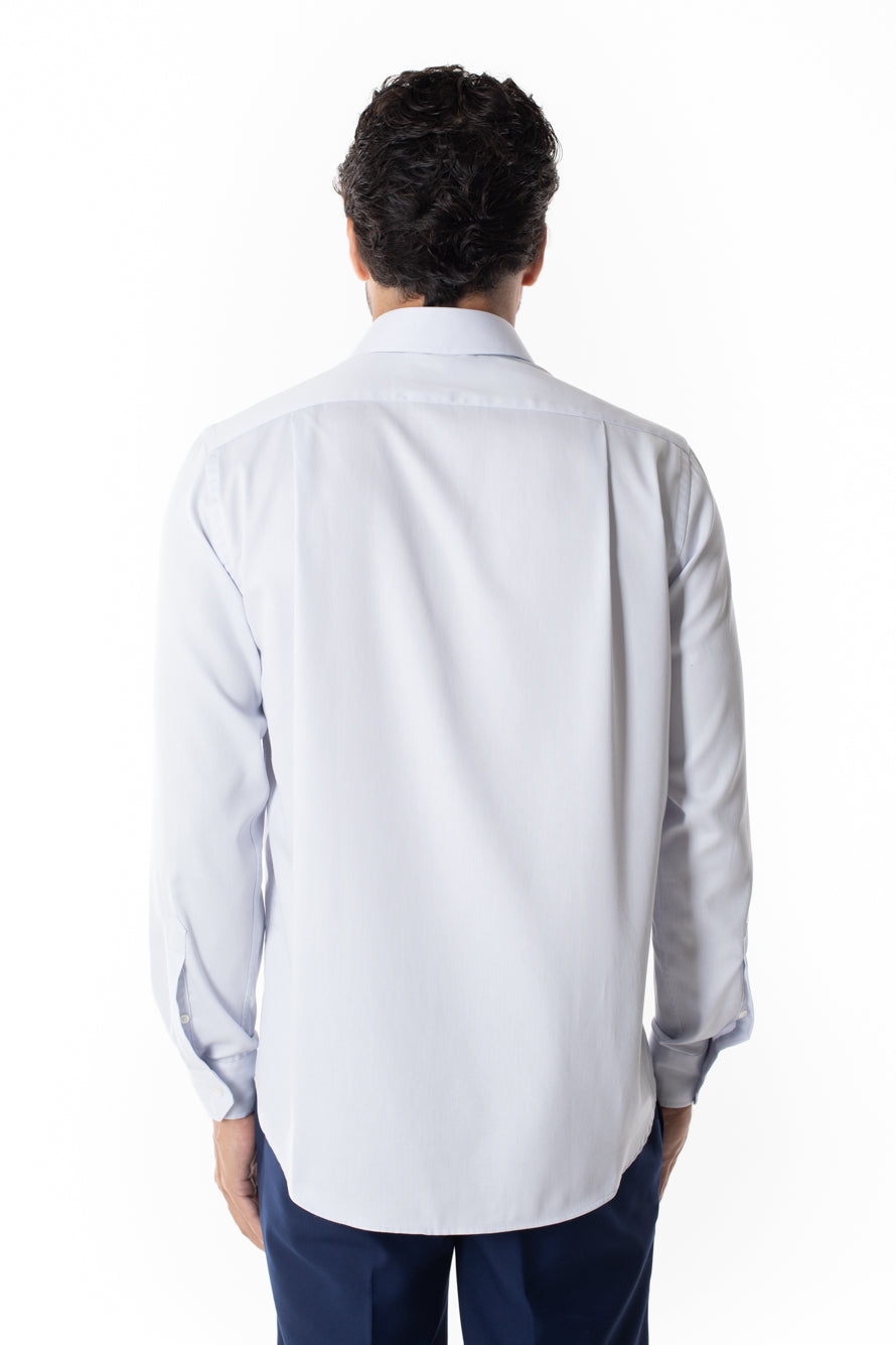 Camisa Social Maquinetada Ruth - Prata