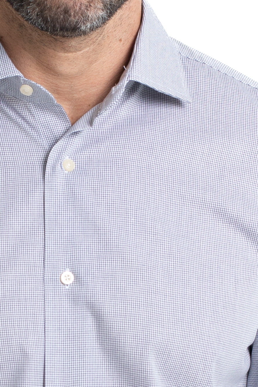 Camisa Social Colarinho Italiano Premium - Marinho