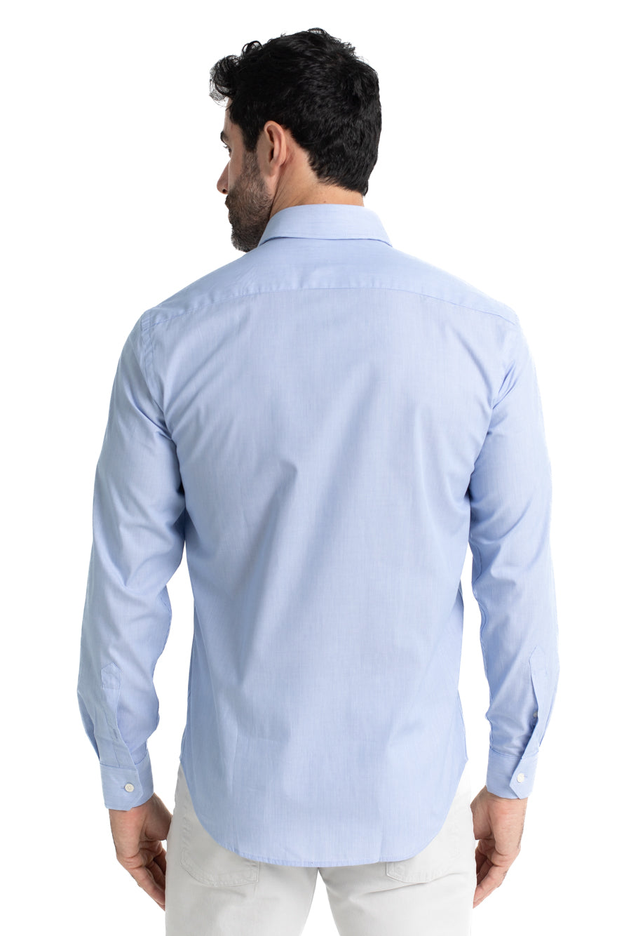 Camisa Social Colarinho Italiano Premium - Cinza