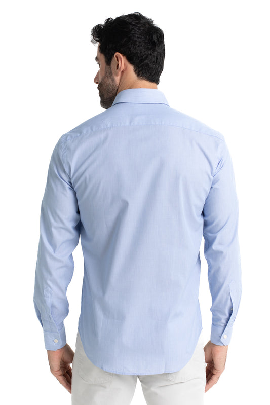 Camisa Social Colarinho Italiano Premium - Cinza