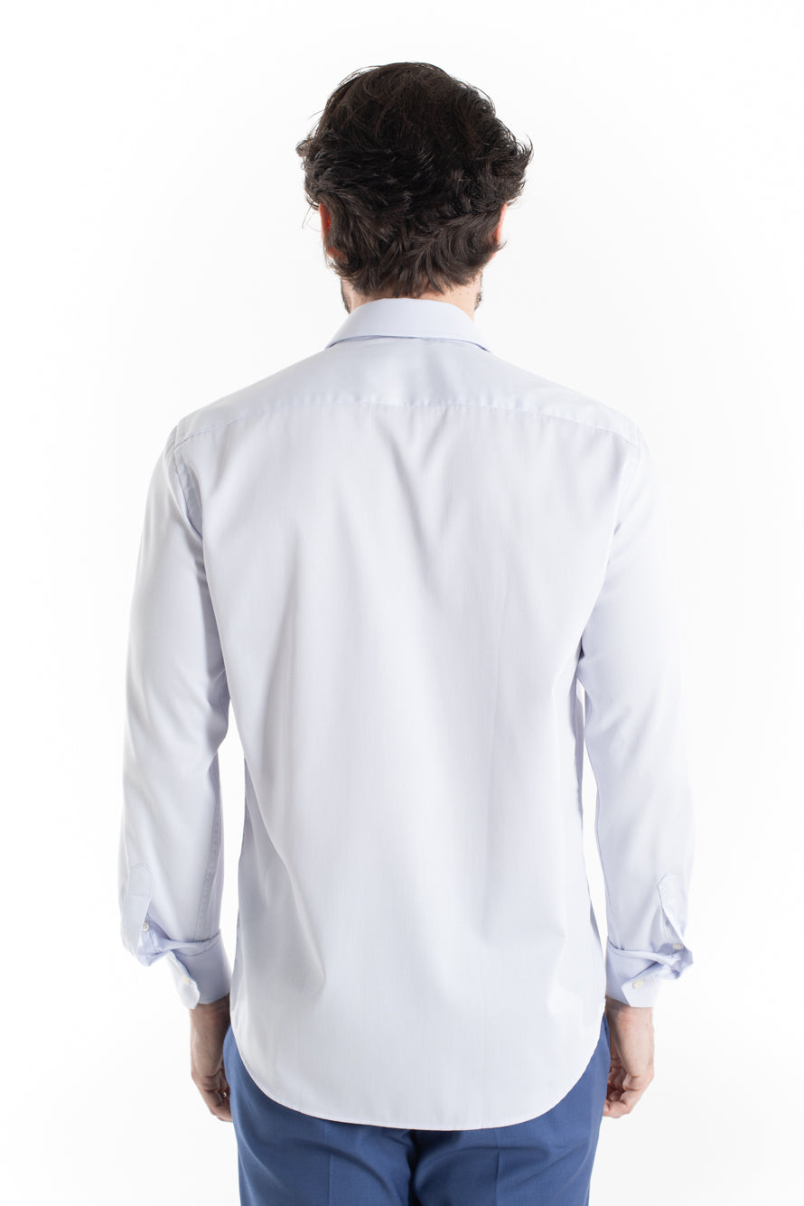 Camisa Social Slim Maquinetada Ruth - Prata