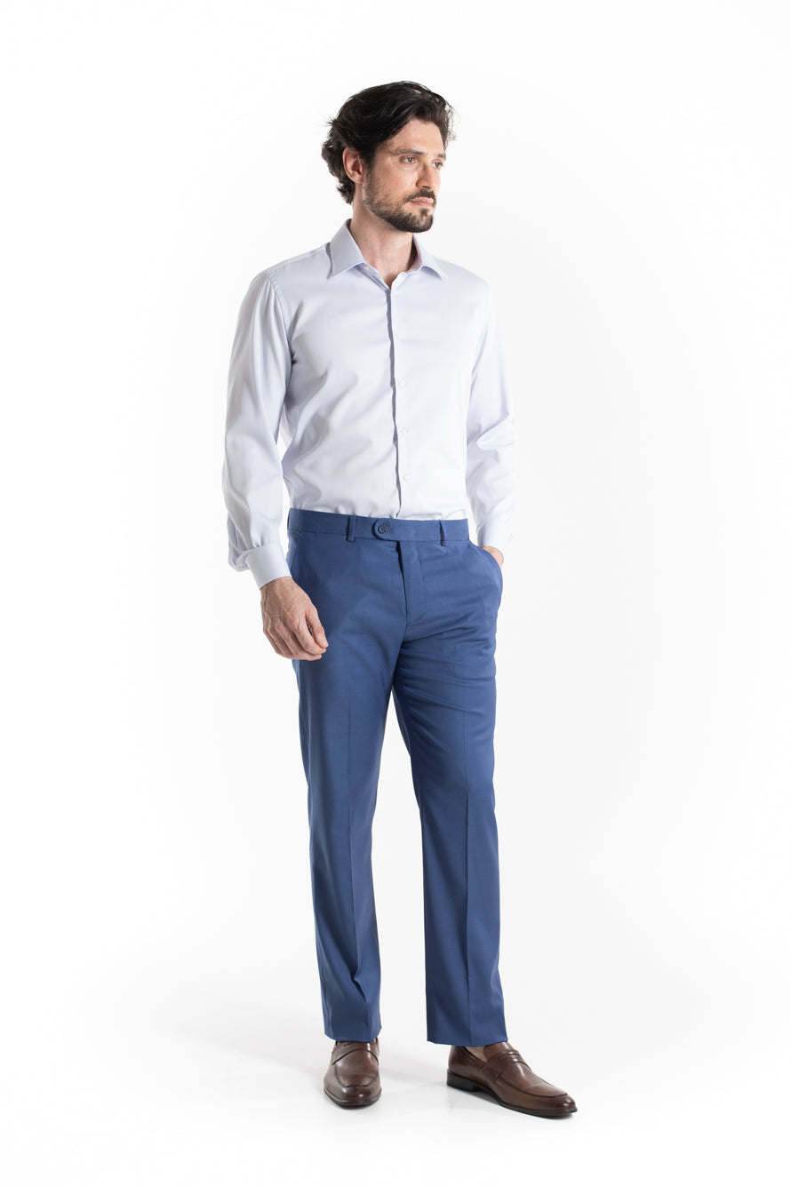 Camisa Social Slim Maquinetada Ruth - Prata