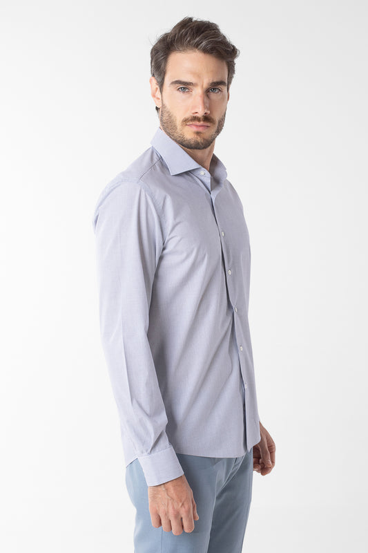 Camisa Social Slim Xadrezinha Premium - Preto