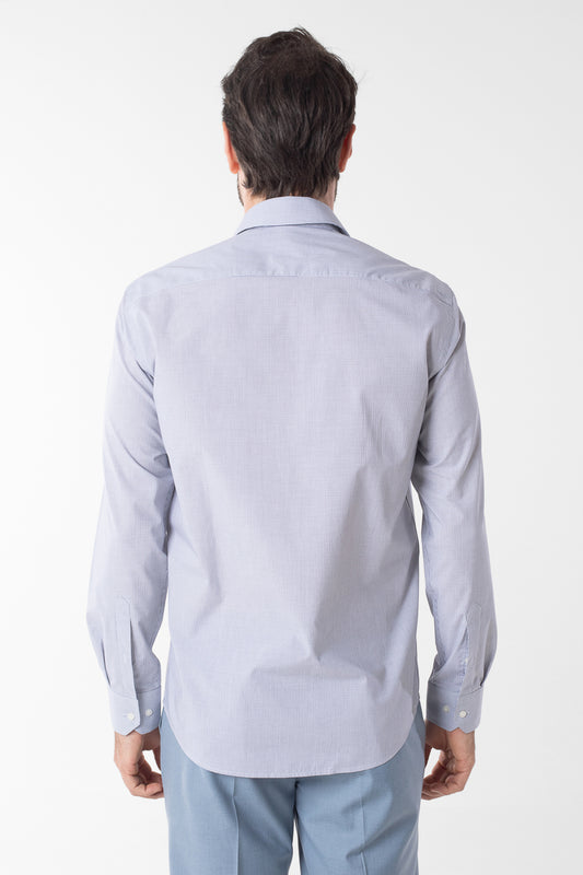 Camisa Social Slim Xadrezinha Premium - Preto