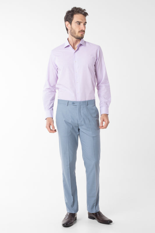 Camisa Social Slim Xadrezinha Premium - Lilás