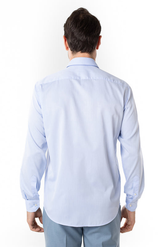 Camisa Social Slim Lisa Premium - Azul Claro