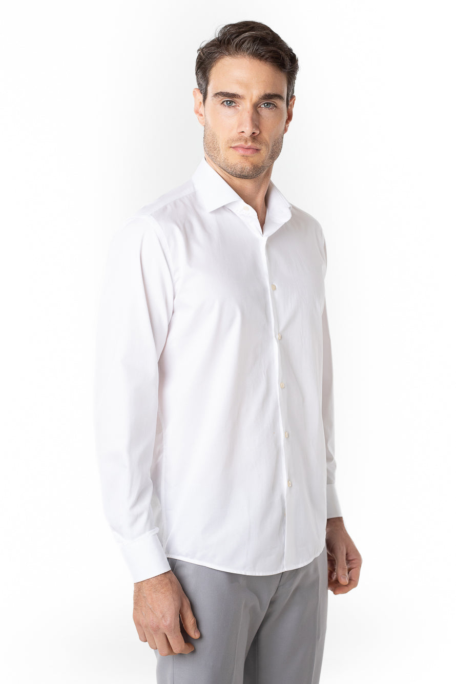 Camisa Social Slim Maquineta Premium -  Branco