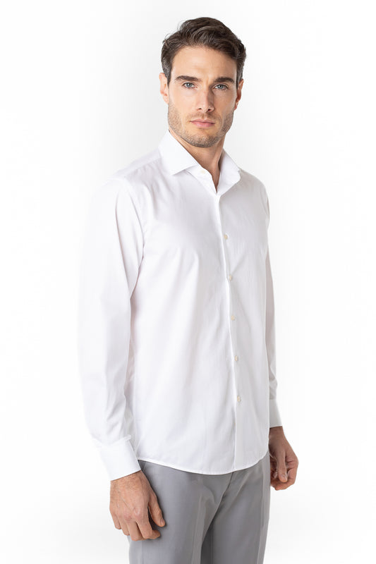 Camisa Social Slim Maquineta Premium -  Branco