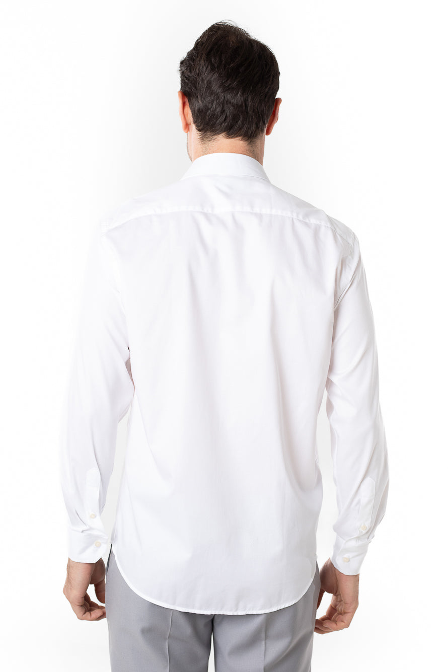Camisa Social Slim Maquineta Premium -  Branco