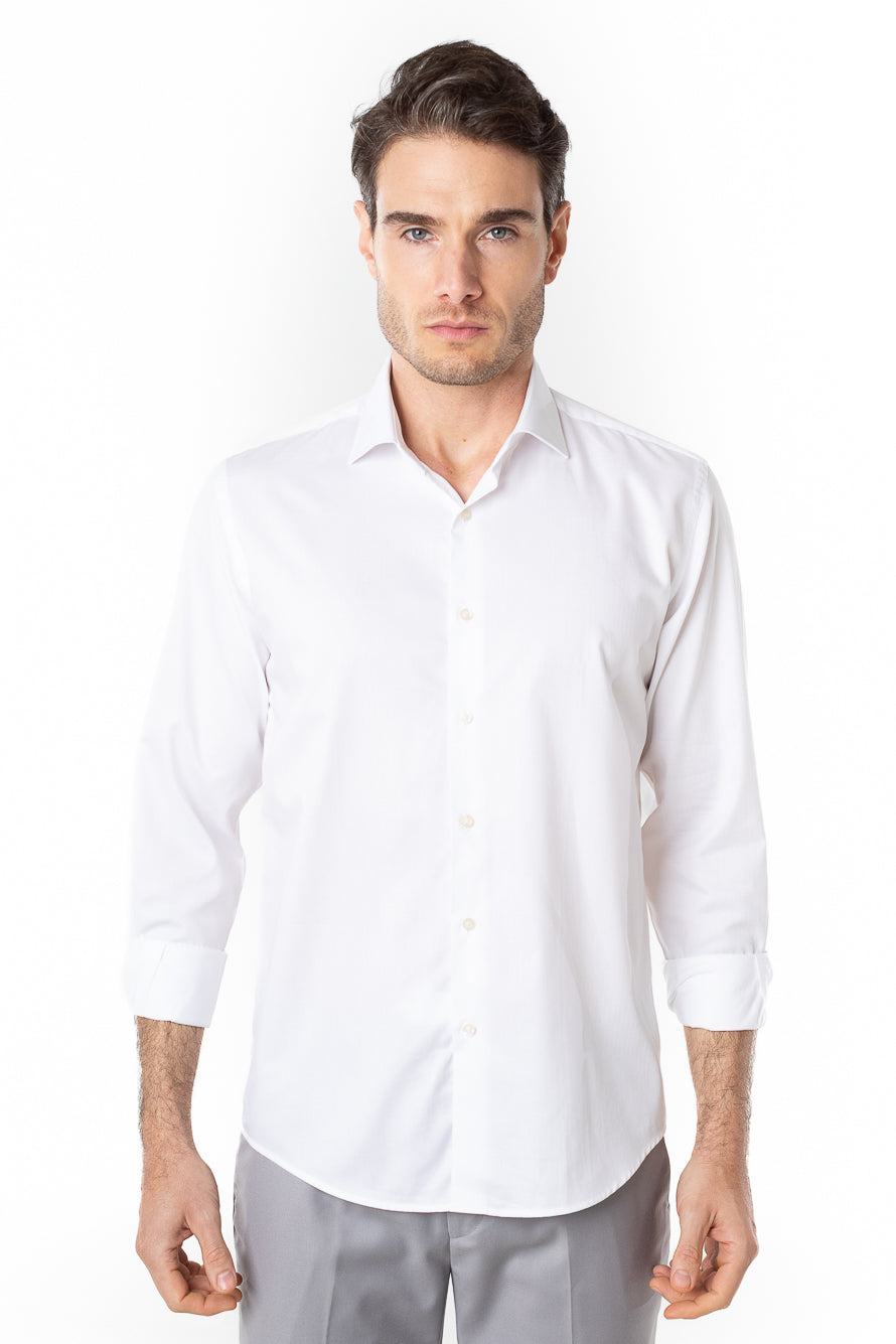 Camisa Social Slim Lisa Premium - Branco