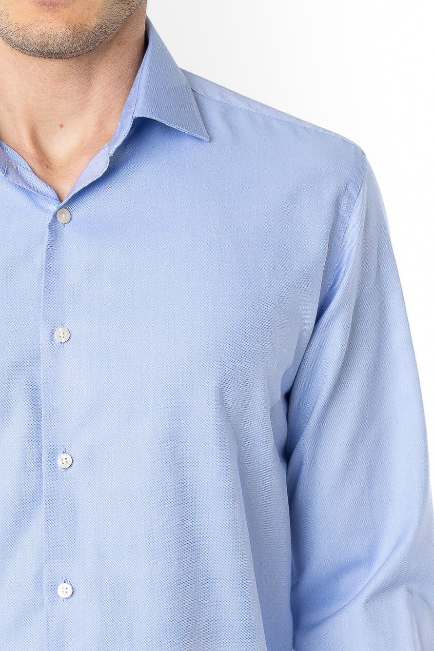 Camisa Social Slim Lisa Premium -  Azul