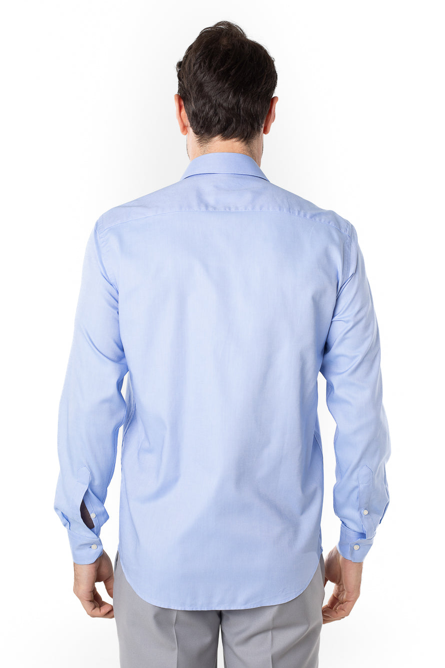 Camisa Social Slim Lisa Premium -  Azul