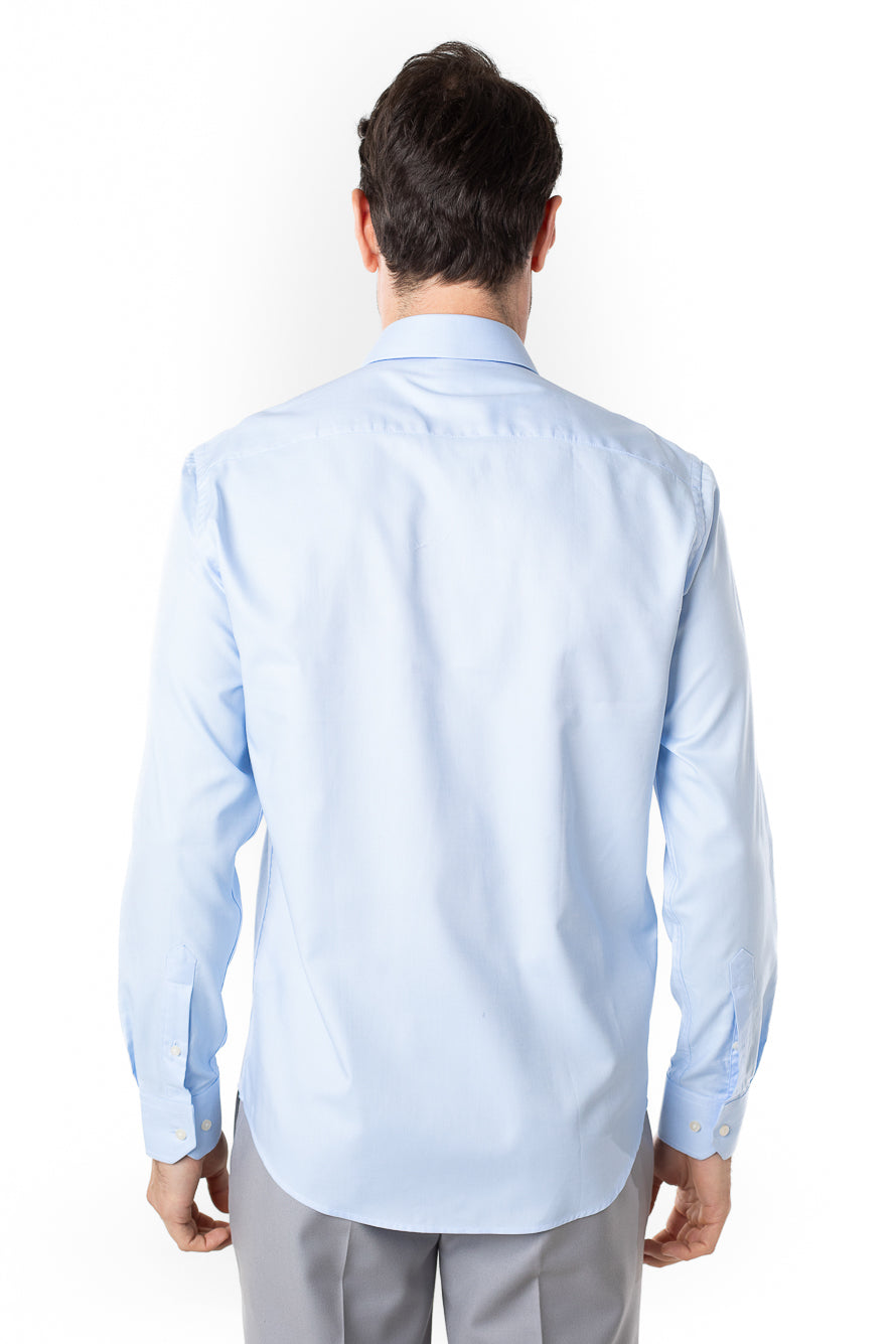 Camisa Social Slim Lisa Premium -  Azul Claro