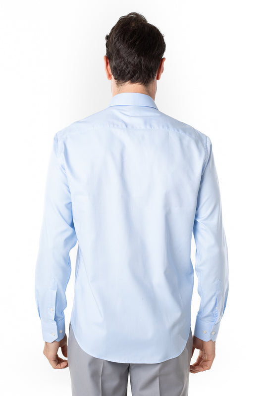 Camisa Social Slim Lisa Premium -  Azul Claro